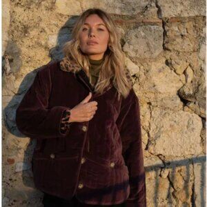 Filippa Velvet Coat - Plum